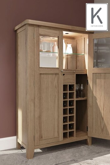 K Interiors Brown Embleton Bar Cabinet (407706) | £1,025