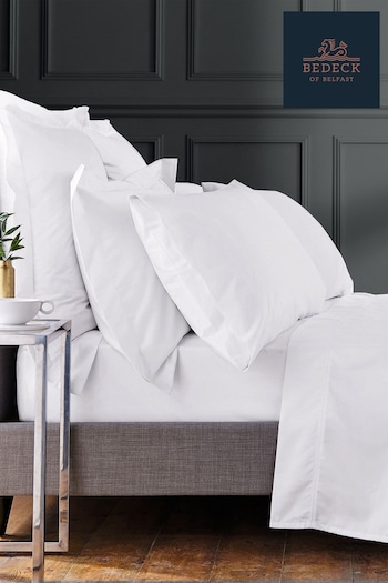Bedeck Of Belfast White 1000 Thread Count Egyptian Cotton Sateen Housewife Pillowcase (407819) | £23