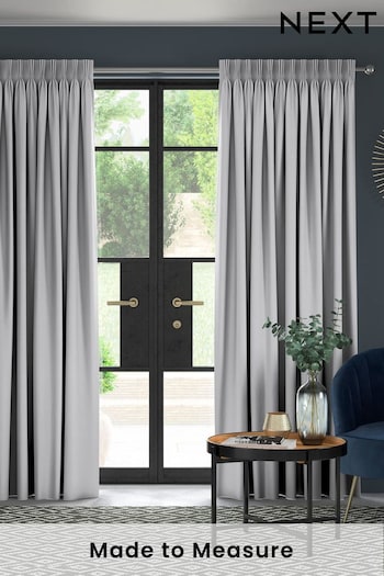 Silver Grey Imogen Made To Measure Curtains (407898) | £100