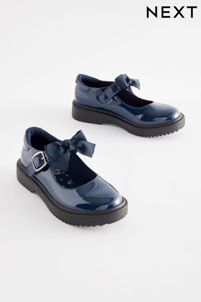 Blue school shoes for girls new arrivals