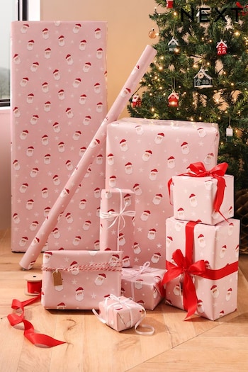 Pink Santa Extra Wide 10m Christmas Wrapping Paper (408759) | £7