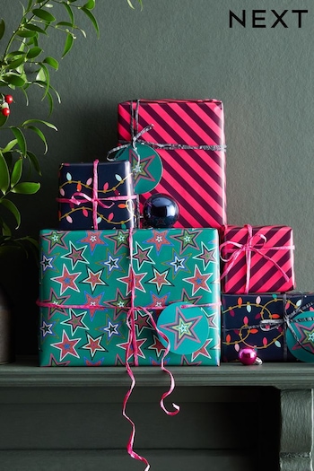 Brights Set of 3, 3m Christmas Wrapping Paper (408824) | £8