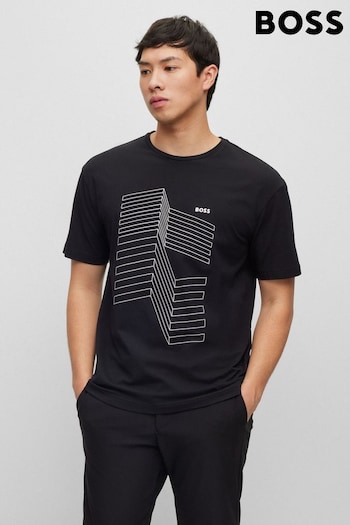 BOSS Black Graphic Artwork Logo Regular Fit T-Shirt (408836) | £69