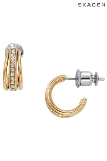 Skagen Ladies Gold Tone Jewellery Kariana Earrings (409037) | £49