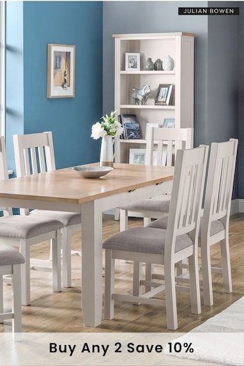 Julian Bowen Grey Richmond Dining Table And 6 Chairs Set (409056) | £1,130
