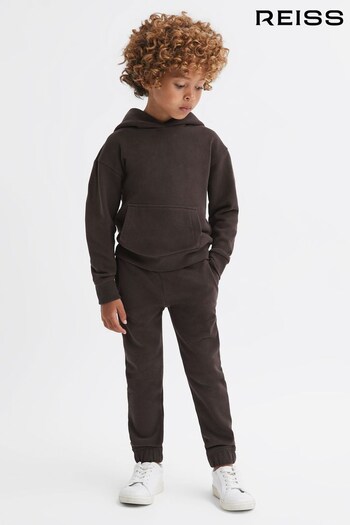 Reiss Chocolate Ali Junior Garment Dye Jersey Joggers (409309) | £26