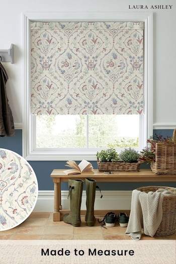 Laura Ashley Red Foscot Damask Made to Measure Roman Blinds (409465) | £79