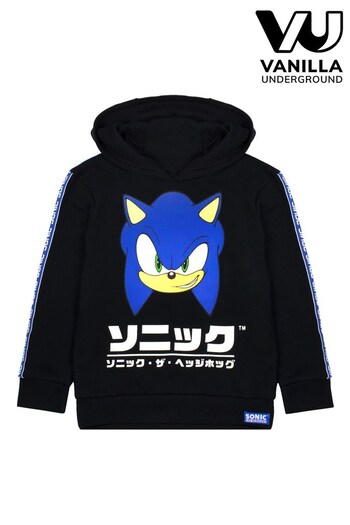 Vanilla Underground Black Sonic The Hedgehog Boys Sonic Japanese Gamer Hoodie (409573) | £20