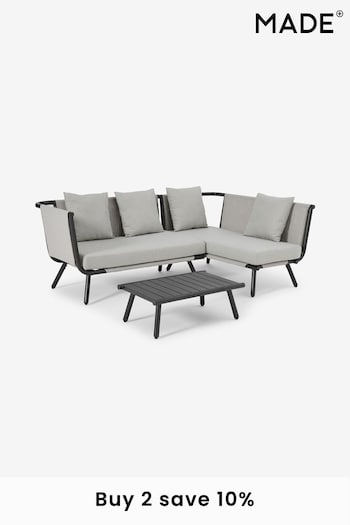 MADE.COM Grey Amaris Garden Corner Sofa Set (409719) | £999