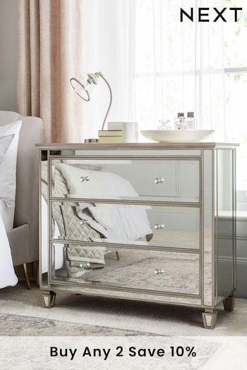 Mirror Fleur 3 Drawer Chest of Drawers (409806) | £575