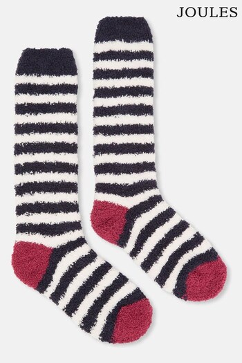 Joules FLUFFY Navy/Cream Socks (409833) | £9.95