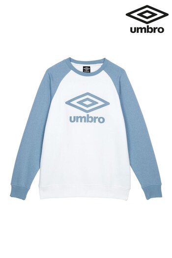 Umbro White Core Raglan Sweatshirt (410164) | £35