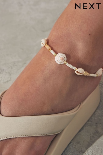 White Real Shell Anklet (410187) | £8.50
