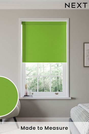 Grass Green Echo Made to Measure Blackout Roller Blind (410394) | £57