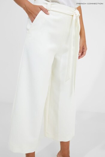 French Connection Lux White Culotte Trousers (410618) | £85