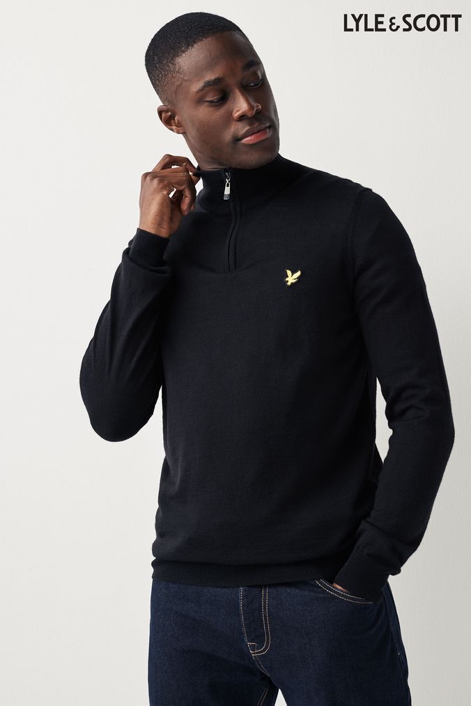 Lyle and scott zip up jumper store