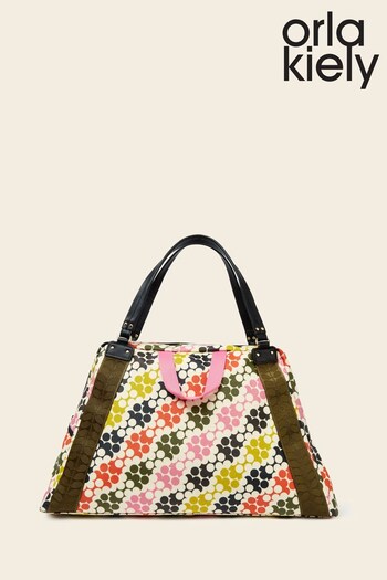 Orla Kiely Pink Sharpie Major Weekender Bag (411146) | £220