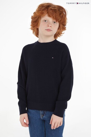 Tommy diesel Hilfiger Kids Blue Essential Sweater (411718) | £50 - £60