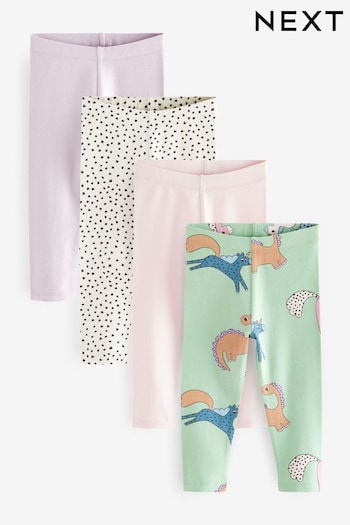 Blue Printed button-up leggings 4 Pack (3mths-7yrs) (412531) | £17 - £21