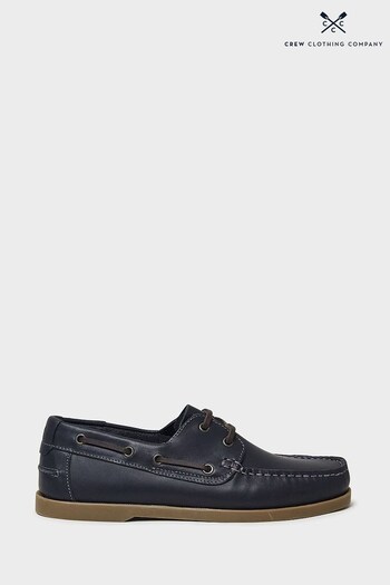 Crew Clothing Company Blue Leather Loafers (413001) | £79