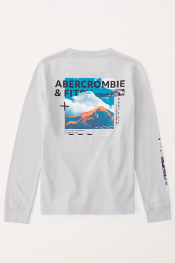 Abercrombie & Fitch White Graphic Sweatshirt (413084) | £19
