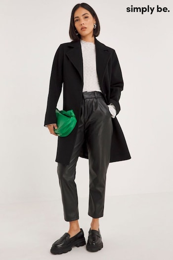 Faux Fur Maxi Black Coat (413110) | £55