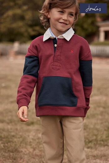 Joules Try Red Rugby Sweatshirt (413151) | £26.95 - £32.95