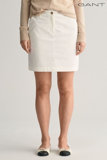 GANT Twill Chino White Skirt (413288) | £95