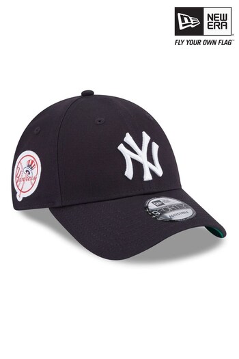 New Era® New York Yankees Team Side Patch Navy 9FORTY Adjustable Cap (413525) | £25