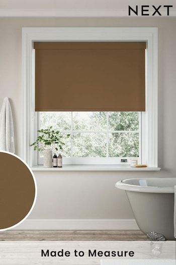 Mocha Brown Glow Made to Measure Blackout Roller Blind (413625) | £55
