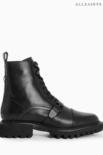 AllSaints Black Tori court Boots (414102) | £199