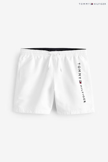 Tommy Hilfiger Medium White Drawstring Swim Shorts (414151) | £42