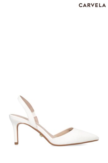 Carvela White Classique Sling Shoes (414300) | £99