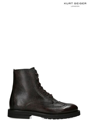 Kurt Geiger London Bates Brogues Lace Brown Boots (414571) | £249