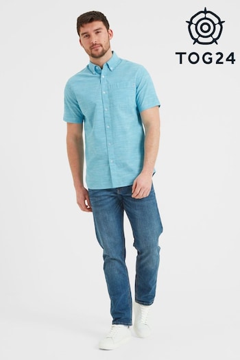 Tog 24 Mens Blue Dwaine Short Sleeve Shirt (414622) | £30