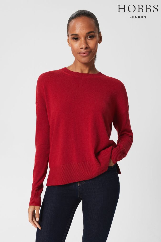 Plain red outlet jumper women's