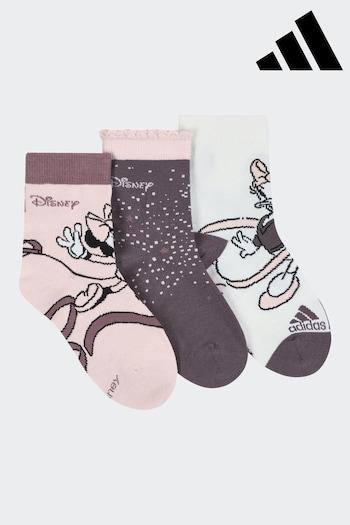 adidas Pink Disney Minnie Mouse Socks 3 Pack (415270) | £10