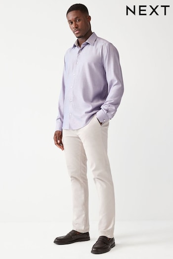 Damson Pink Trimmed Single Cuff Formal Shirt (415615) | £32