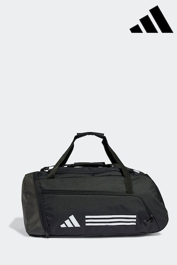 adidas Black Essentials 3 Stripes Duffel Bag (415815) | £35