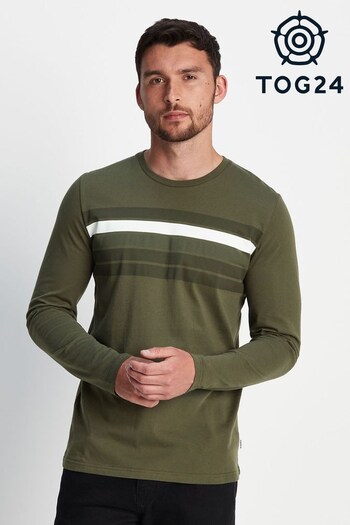 Tog 24 Mens Green Lewes Long Sleeve T-Shirt (416256) | £28