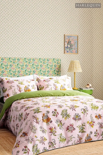 Harlequin Rose Peridot Woodland Floral Duvet Cover and Pillowcase Set (416880) | £95 - £160