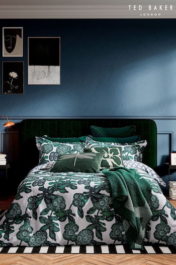 Ted Baker Green Ombre Hydrangea Duvet Cover and Pillowcase Set (416909) | £95 - £120