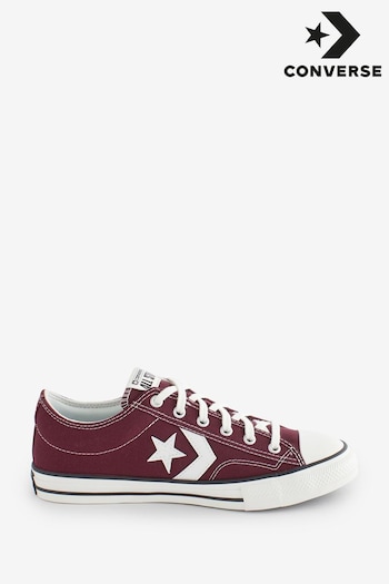 Converse Burgundy Red Star Player 76 3V Youth Trainers (416945) | £45