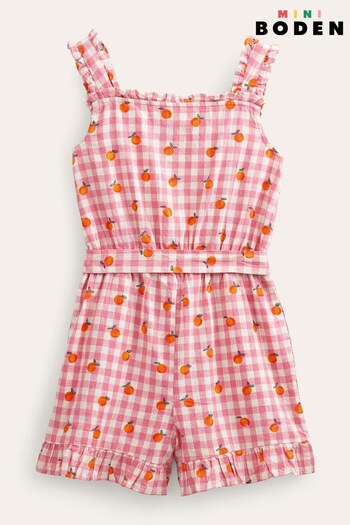 Boden Pink Ruffle Playsuit (417171) | £37 - £42