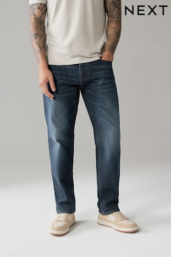 Mid Blue Straight 100% Cotton Authentic Jeans check (417589) | £20
