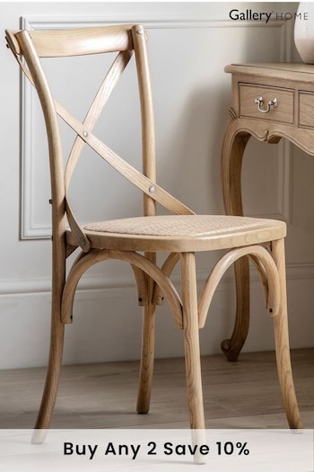 Gallery Home Natural Rattan Boston Chair Set of 2 (417846) | £365