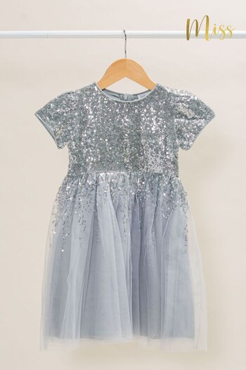 Miss Sequin Top Waterfall Tulle Dress (417917) | £38