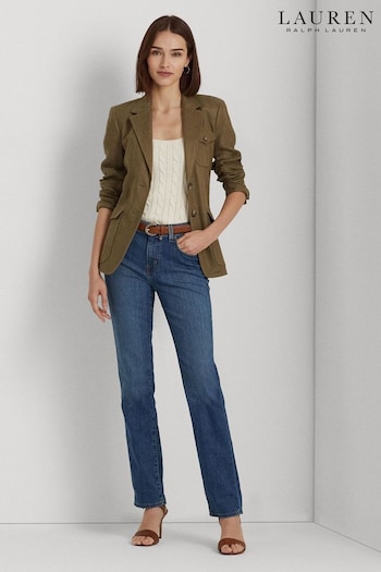 Lauren Ralph Lauren Natural Mid Rise Straight Jeans (418187) | £159