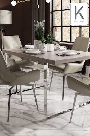 K Interiors Grey Monrow Dining Table (418529) | £620