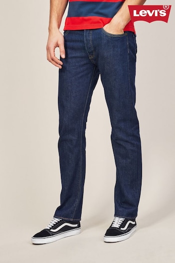 Levi's® One Wash Navy Blue Wash 501® Original Straight Jeans (418744) | £85